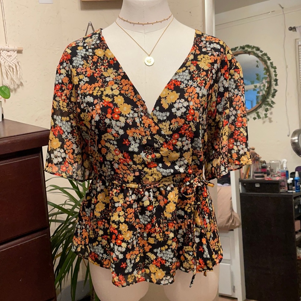 Madewell floral top